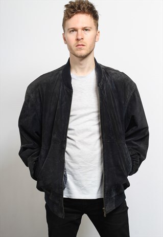 VINTAGE SUEDE BOMBER JACKET