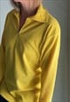 VINTAGE BRIGHT YELLOW FLEECE TOP