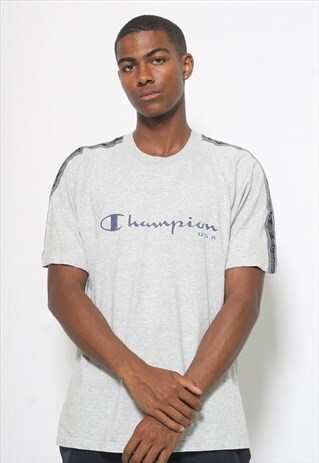 VINTAGE CHAMPION SPELL OUT T-SHIRT