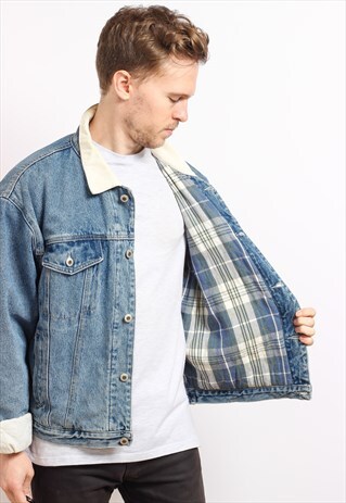 VINTAGE BLANKET LINED DENIM JACKET
