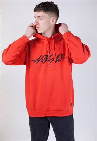 VINTAGE 90S ADIDAS RED HOODIE