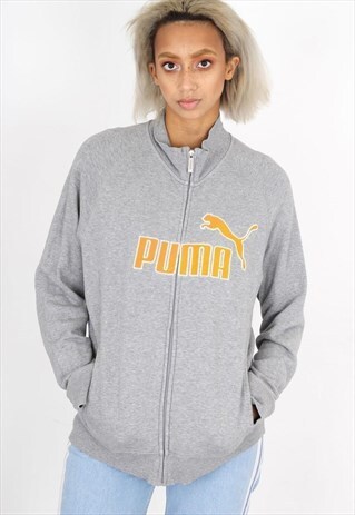 VINTAGE GREY PUMA TRACK JACKET
