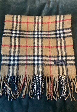 Vintage 1980s Burberry nova check scarf