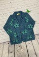 Vintage Pachamama Wool Floral Cardigan