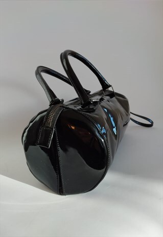 Y2K PATENT LEATHER MIU MIU TUBE HANDBAG - VINTAGE MIU MIU