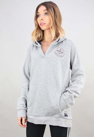 RETRO OVERSIZED GREY HOODIE