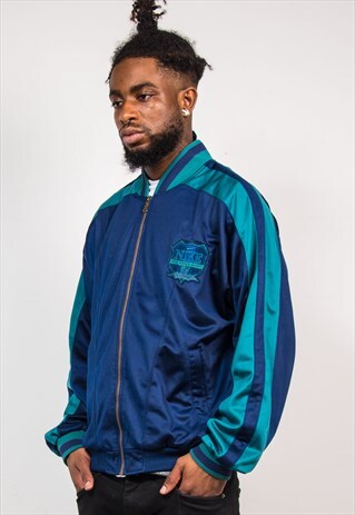 90'S VINTAGE DARK BLUE NIKE TRACKSUIT JACKET TOP