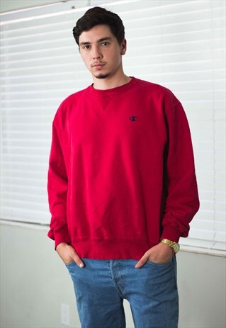 VINTAGE CHAMPION SWEATSHIRT JUMPER LOGO 90S L 18