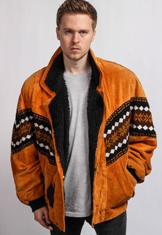 VINTAGE AZTEC SHERPA JACKET