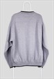 VINTAGE CAPE COD GREY SWEATSHIRT SPELL OUT EMBROIDERED XL