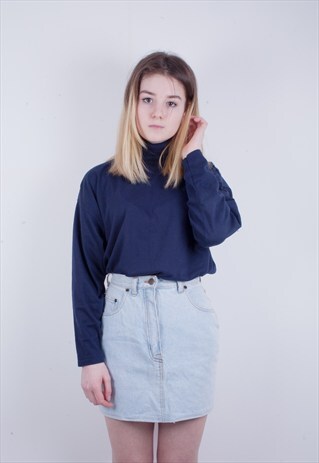 VINTAGE HIGH NECK POLO TOP