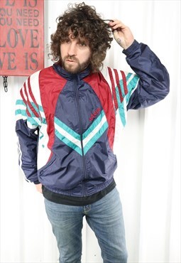 Vintage 90's ADIDAS full zip jacket, xl ,front spell out