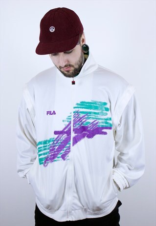 VINTAGE FILA SWEATSHIRT WITH DETACHABLE SLEEVES