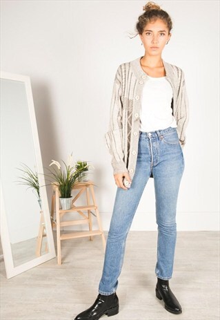 LAST UNIT SALE / VINTAGE 80S CASUAL KNIT CARDIGAN