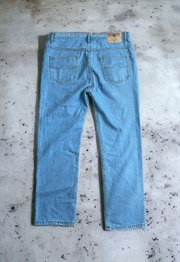 Vintage Mens 90s Baggy Blue Denim Jeans