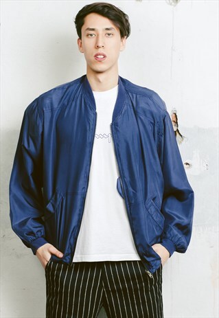 VINTAGE 90S SILK BOMBER JACKET