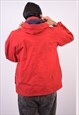 VINTAGE NORTH COMPANY YACHT CLUB HOODED JACKET RED