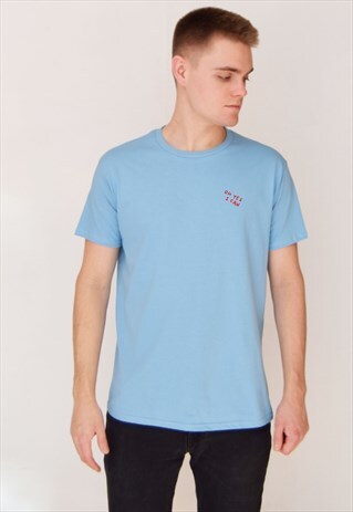 BLUE OH YES I CAN (RED) T-SHIRT