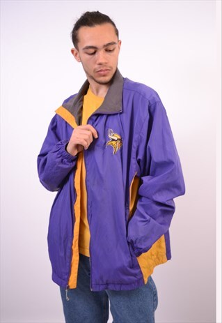 VINTAGE NFL TRACKSUIT TOP JACKET PURPLE