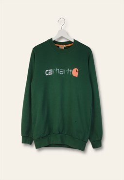 Vintage Carhartt Sweatshirt Classic in Green M