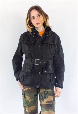 VINTAGE BLACK BOMBER / SHELL JACKET
