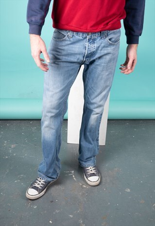 VINTAGE LEVI'S 512 JEANS IN BLUE DENIM