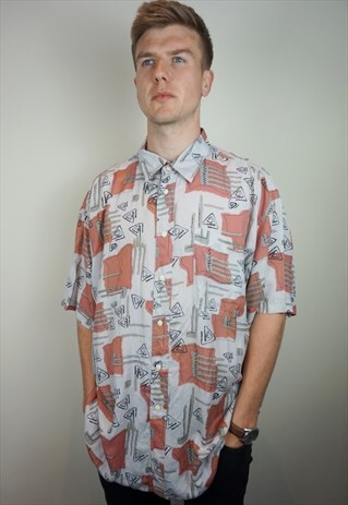 PURE SILK PATTERNED SHIRT