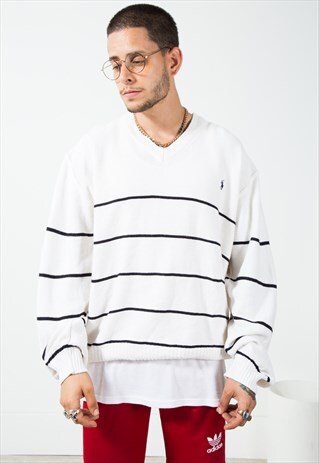 VINTAGE 80S POLO RALPH LAUREN KNIT JUMPER / S526