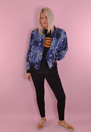 LIGHTWEIGHT BLUE BOMBER JACKET GFJ155