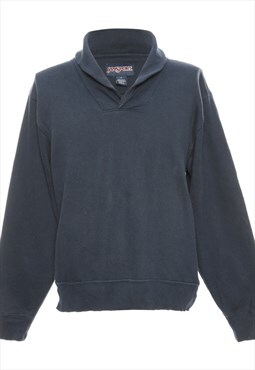 Beyond Retro Vintage Jansport Navy Plain Sweatshirt - M