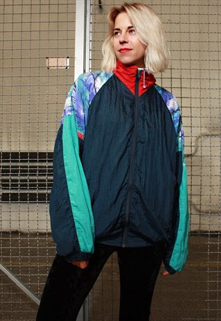 VINTAGE 90S COOL OLDSCHOOL CRASH BLUE UNISEX JACKET
