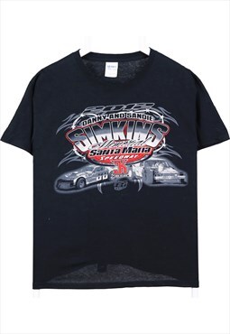 Vintage 90's Gildan T Shirt Nascar Back Print Short Sleeve