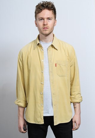 VINTAGE CORDUROY SHIRT YELLOW