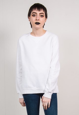 CHAMPION 90'S WHITE SWEATSHIRT