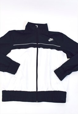 Vintage 90s Nike White/Navy Zip up Track Jacket 