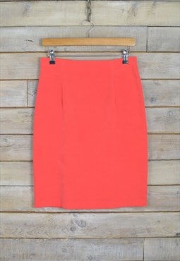 Vintage Sheer Skirt Bright Red W28 BR2390