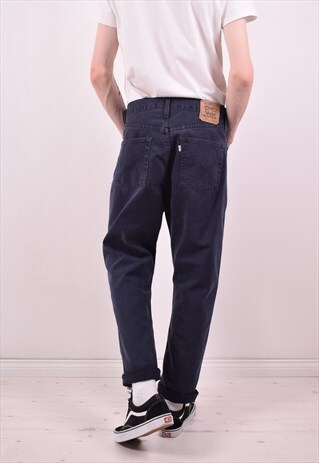 LEVI'S 505 MENS VINTAGE JEANS W36 L28 BLUE 90S