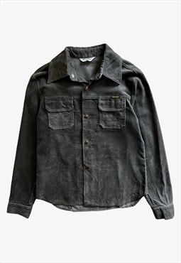 Vintage Men's Wrangler Long Sleeve Khaki Corduroy Shirt