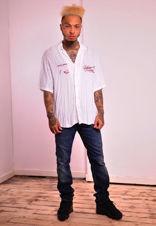 VINTAGE CUBAN WHITE SHIRT