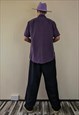 VINTAGE 90'S PURPLE PINSTRIPE SHIRT BY BRICE