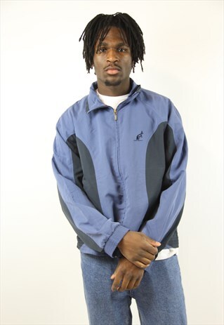 VINTAGE AUSTRALIAN BLUE ZIP-UP SPORTS JACKET