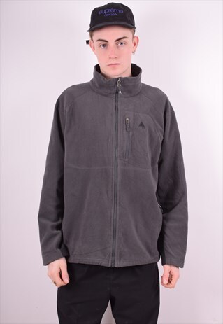 NIKE MENS VINTAGE FLEECE JACKET XL GREY 90'S