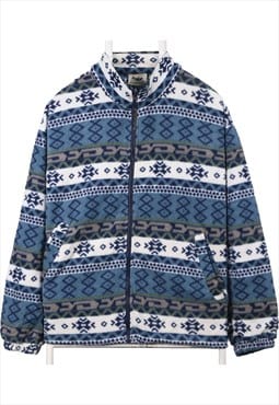 Vintage 90's Northern Reflections Fleece Fleece Aztec Zip