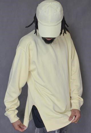 SALE - SPLIT BUTTER WASHED SWEATSHIRT