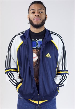 VINTAGE 90S ADIDAS QUARTER BUTTON-OFF SLEEVES JACKET