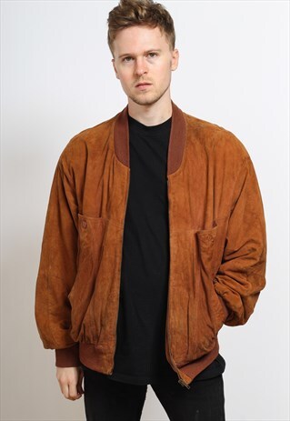VINTAGE SUEDE BOMBER JACKET