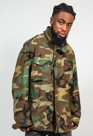 ARMY 90'S GREEN CAMO JACKET M65