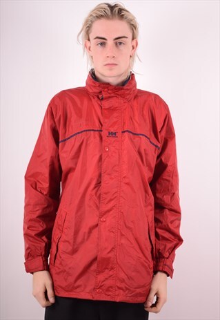 HELLY HANSEN MENS VINTAGE JACKET MEDIUM RED 90S