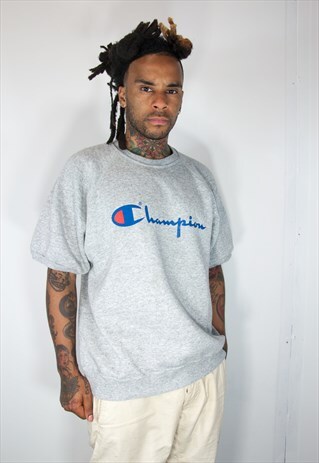 CHAMPION GREY VINTAGE T SHIRT