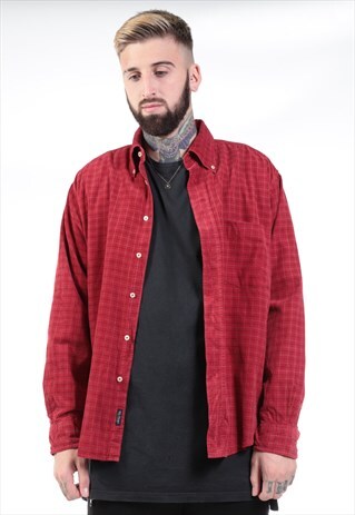 VINTAGE CORDUROY CHECK SHIRT